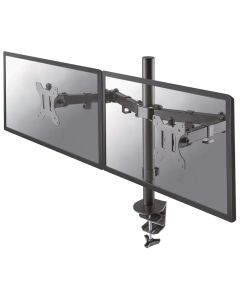 Neomounts FPMA-D550DBLACK/Držák displeje/na stůl/10-32"/svorka/VESA 100X100/nosn. 2x 8kg/2 displeje/černý