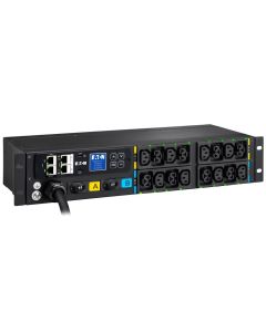 EATON ePDU G4: Řízené IEC 2U horizontální, In: IEC60309 32A 1P - Out: 8xC13,8xC39
