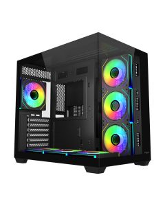 FSP M341-BA/Midi Tower/Transpar./Černá