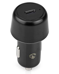 NEDIS nabíječka do auta/ 45 W/ 12 - 24 V DC/ 3.0 A/ USB-C/ automatická volba napětí/ černá