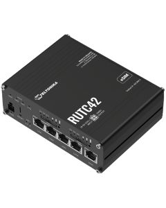 Teltonika RUTC42 průmyslový router   4x LAN, 1x WAN, Dual modem, SIM + eSIM, 2x LTE, Wi-Fi 6