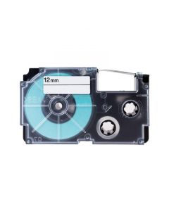 PRINTLINE kompatibilní páska s Casio XR-12RD1 12mm, 8m, černý tisk/červený podkl.