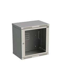Rozvaděč nástěnný SENSA 12U 400mm, dveře sklo, RAL 7035, SENSA-12U-64-11-G