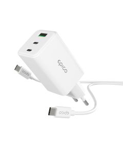 Epico GaN 65W adaptér EA65 s 1,2 m USB-C kabelem