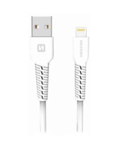 Swissten datový kabelusb/lightning bílý 1,2m  (eco balení)
