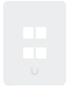 Ubiquiti Universal Paintable 4-Port Keystone Wall Plate Vertical - Krytka pro keystone zásuvky, 4port, sada 4ks