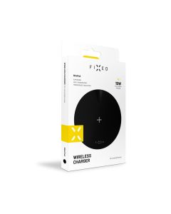 Podložka pro rychlé bezdrátové nabíjení telefonu FIXED SlimPad, 15W, černá