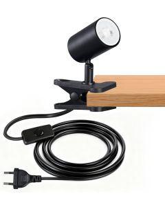 IMMAX PUNTO KLIP-1 nástěnné/klipové svítidlo, 9W, GU10, černé