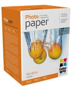COLORWAY fotopapír/ high glossy 180g/m2, 10x15/ 500 kusů