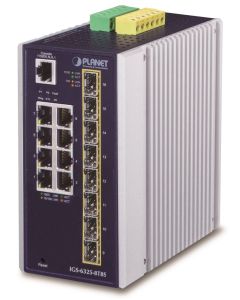 Planet IGS-6325-8T8S průmyslový L3 switch, 8x1Gb, 8x2.5Gb SFP, 12-48VDC, -40~75°C, IP30, fanless