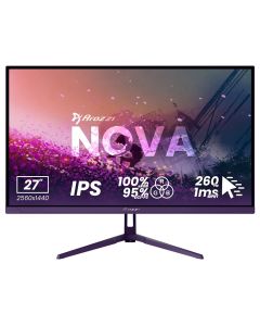 AROZZI NOVA herní monitor 27" 27T2K260 Purple/ LED/ 2560x1440/ 260Hz/ IPS/ 1000:1/ 1ms/ 2xHDMI/ 2xDP/ fialový