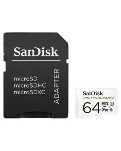 SanDisk High Endurance Video 64GB microSDXC / CL10 / UHS-3 V30 / vč. adaptéru