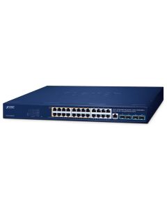 Planet GS-4210-16UP8T4X L2/L4 switch, 24x1Gb, 4x10Gb SFP+, 16x PoE++ 802.3bt + 8x PoE 420W, NMS, QoS