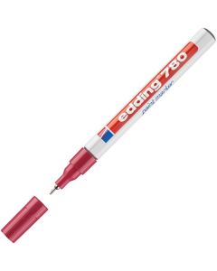 Lakový popisovač Edding 780, červený