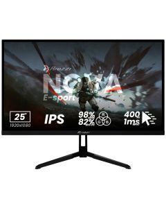 AROZZI NOVA herní monitor 24,5" 25T1K400 Black/ LED/ IPS/ 1920x1080/ 400Hz/ 1000:1/ 1ms/ 2xHDMI/ 2xDP/ černý
