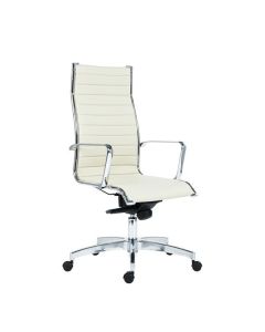 Kancelářské křeslo Kase Ribbed High - slonová kost