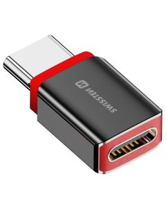 Swissten Nabíjecí Adaptér S Blokací Dat Dataguard USB-C  / USB-C  Černý