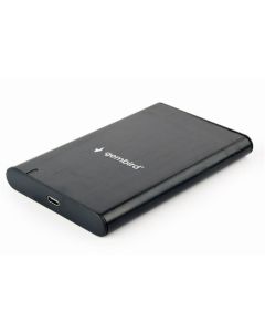 Gembird Externí box pro 2,5" disky, USB 3.1, Type-C, broušený hliník, černý