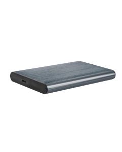Gembird Externí box pro 2,5" disky, USB 3.1, Type-C, broušený hliník, šedý