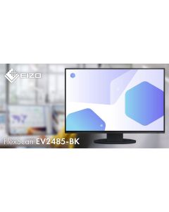 EIZO 24" EV2485-BK, 1920 x 1200, IPS,16:10, 5ms, 350 cd/m2, 1000:1, DP/HDMI/USB-C, černý