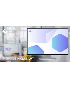 EIZO 24" EV2485-WT, 1920 x 1200, IPS,16:10, 5ms, 350 cd/m2, 1000:1, DP/HDMI/USB-C, bílý