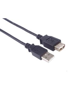 PremiumCord USB 2.0 kabel prodlužovací, A-A, 1m černá