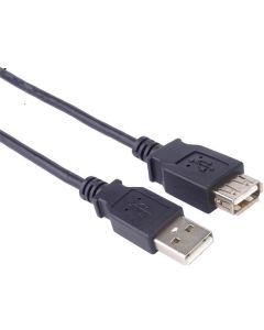 PremiumCord USB 2.0 kabel prodlužovací, A-A, 2m černá