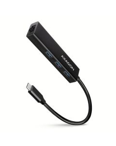 AXAGON HMC-GL3A SUPERSPEED USB-C hub + gigabit LAN, černá