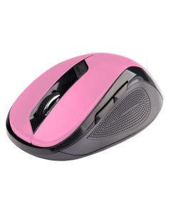 C-TECH myš WLM-02P, růžová, bezdrátová, 1600DPI, 6 tlačítek, USB nano receiver