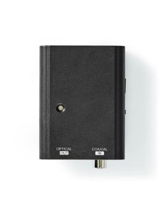 Nedis ACON2505BK - Digitální audio převodník | 1cestný | Vstupní konektor: 1x S / PDIF | Výstupní konektor: Toslink Zásuvka 