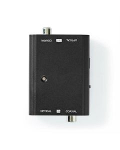 Nedis ACON2507BK - 2cestný | Vstupní konektor: 1x S / PDIF (RCA) Zásuvka / 1x TosLink Zásuvka | Výstupní konektor: 1x S / 