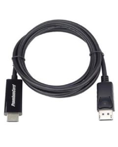 PremiumCord DisplayPort 1.2 na HDMI 2.0 kabel pro rozlišení 4Kx2K@60Hz, 2m