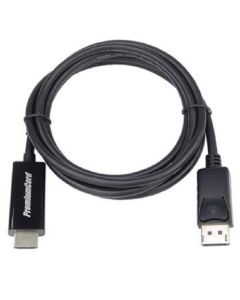 PremiumCord DisplayPort 1.2 na HDMI 2.0 kabel pro rozlišení 4Kx2K@60Hz, 3m