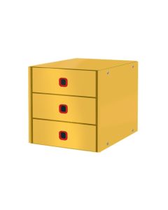 LEITZ Zásuvkový box  Click&Store COSY, 3 zásuvky, teplá žlutá
