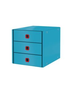 LEITZ Zásuvkový box  Click&Store COSY, 3 zásuvky, klidná modrá