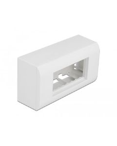 Delock Kryt pro povrchovou montáž pro moduly Easy 45, rozměr 152 x 82 mm, bílý