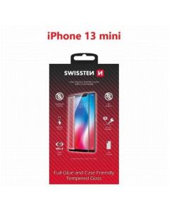 SWISSTEN OCHRANNÉ SKLO CASE FRIENDLY APPLE IPHONE 13 mini ČERNÉ