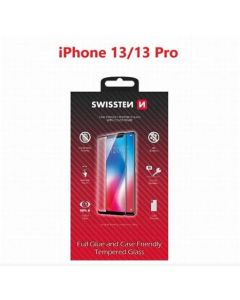 SWISSTEN OCHRANNÉ SKLO CASE FRIENDLY APPLE IPHONE 13/13 Pro ČERNÉ