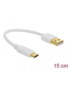 Delock Nabíjecí kabel USB Typu-A na USB Type-C™, délky 15 cm