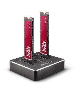 AXAGON ADSA-M2C, USB-C 3.2 Gen 2 - 2x M.2 NVMe SSD CLONE MASTER dokovací stanice