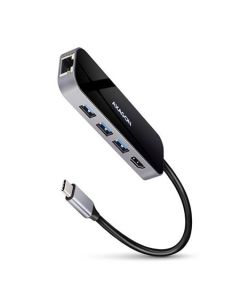 AXAGON HMC-6GL, USB 3.2 Gen 1 hub, porty 3x USB-A, HDMI 4k/30Hz, RJ-45 GLAN, PD 100W, kabel USB-C 20cm