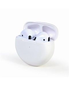 GEMBIRD Sluchátka FitEar-X200W, Bluetooth, TWS, bílá