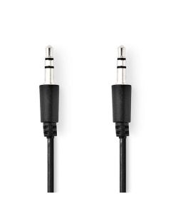 Nedis CAGP22005BK10- Stereofonní Audio Kabel | 3,5mm Zástrčka - 3,5mm Zástrčka | 1 m | Černá