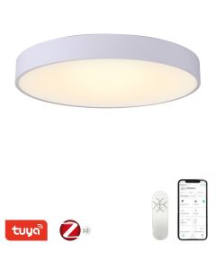 IMMAX NEO RONDATE SLIM Smart stropní svítidlo 60 x 7cm 53W 3710lm bílé Zigbee 3.0, TUYA