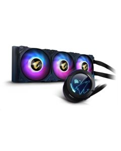 GIGABYTE vodní chladič AORUS WATERFORCE 360, 120mm ARGB, LCD displej