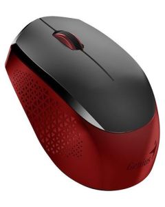 Genius NX-8000S , Myš, bezdrátová, optická, 1600dpi, 3 tlačítka, USB,tichá, černo-červená