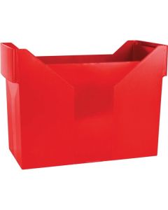 Box na závěsné desky Donau - plastový, červený