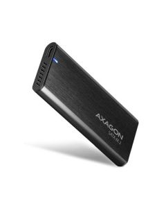 AXAGON EEM2-SBC Superspeed+ USB-C - M.2 SATA SSD, externí kovový box pro M.2 SATA SSD disky, bezšroubkový