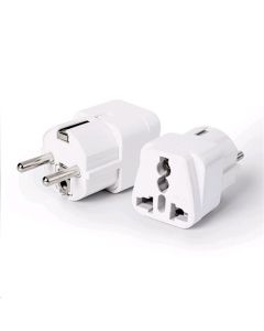 C-TECH univerzální adaptér 110V-230V, bílá