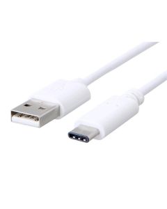 C-TECH kabel USB 2.0 AM na Type-C kabel (AM/CM), 1m, bílý